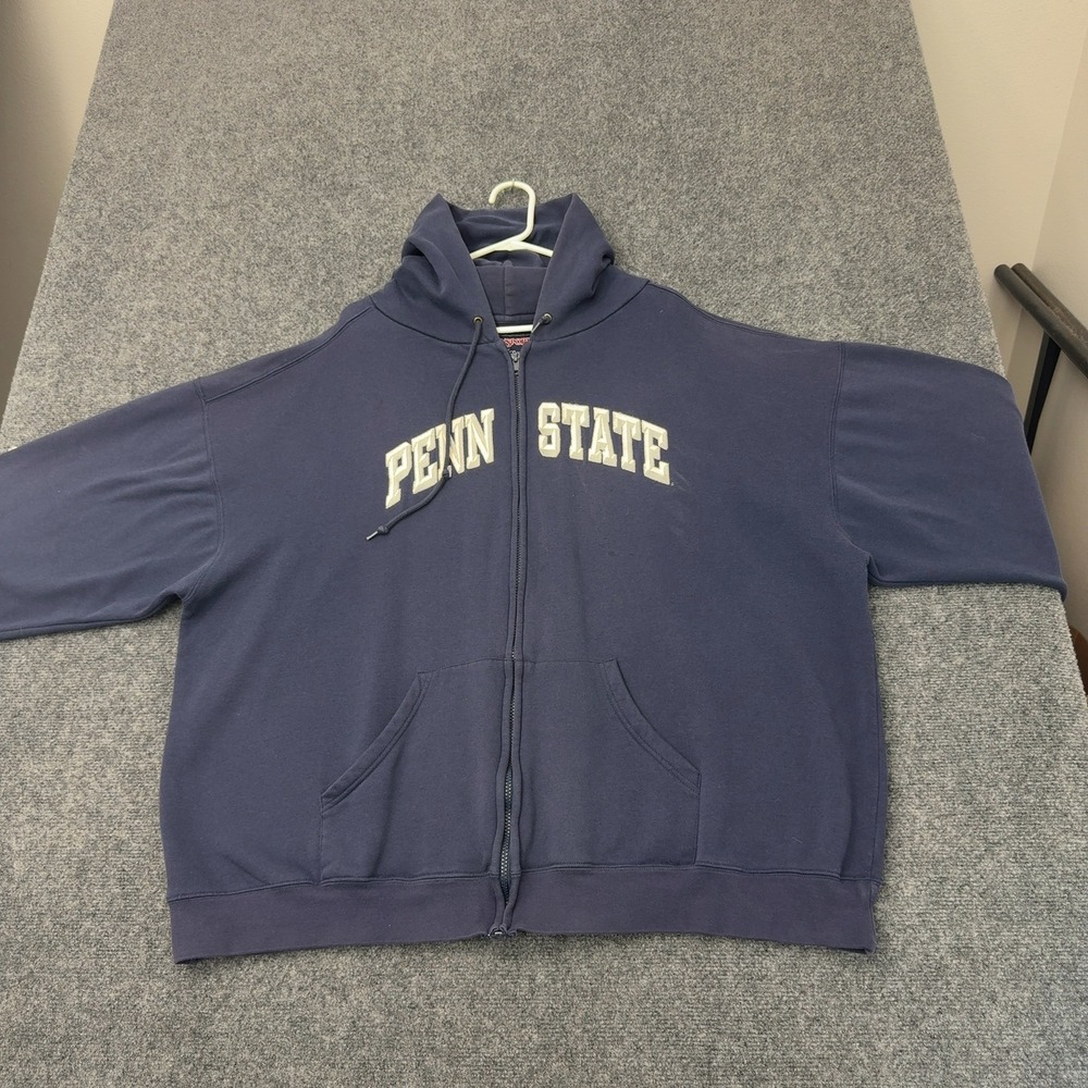 Penn State JanSport Hoodie Men XXL Navy Cotton Blend Full Zip Collegiate Style